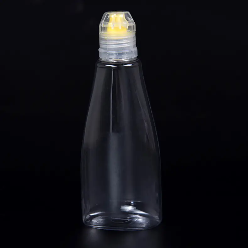 180ml香油瓶带按压盖，PET材质，用于塑料山茶油瓶，调料瓶， 小容量油瓶分装瓶
